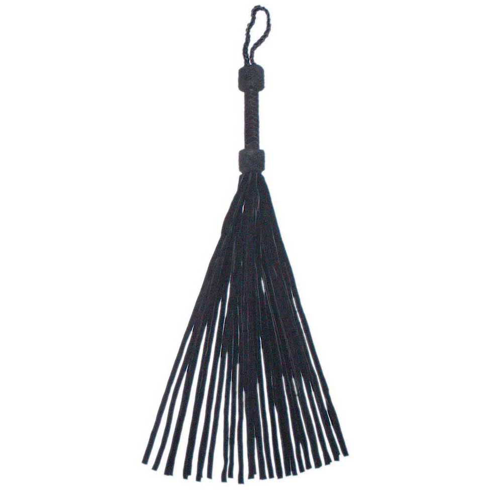 Suede Flogger - Black Suede - Affordable Leather Products