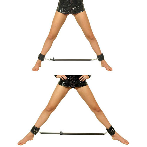 Extendable Leg Spreader Bar with Ankle Cuffs