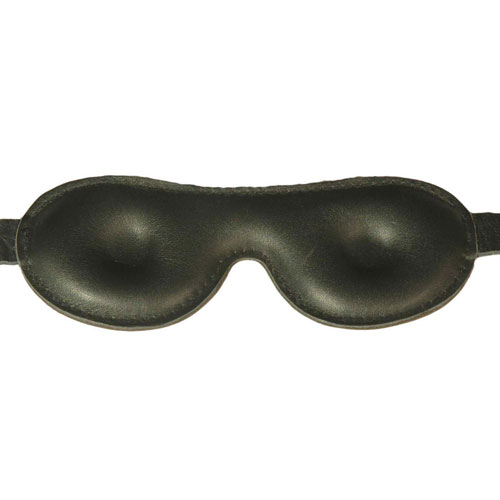 Padded Leather Blindfold with Eye Dips