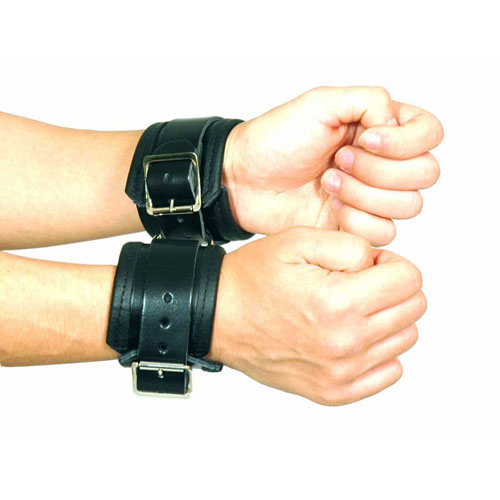 Pair of Leather Wrist Cuffs