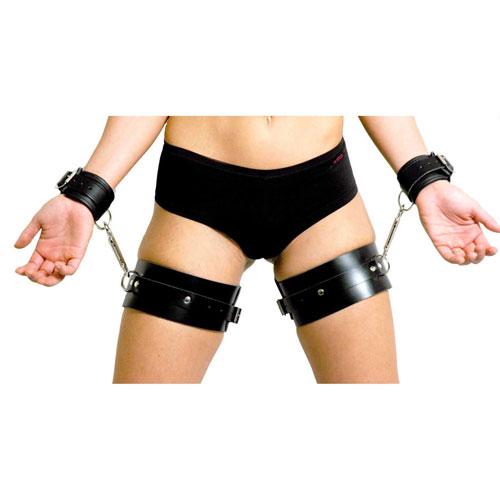 Pair of Leather Thigh Cuffs