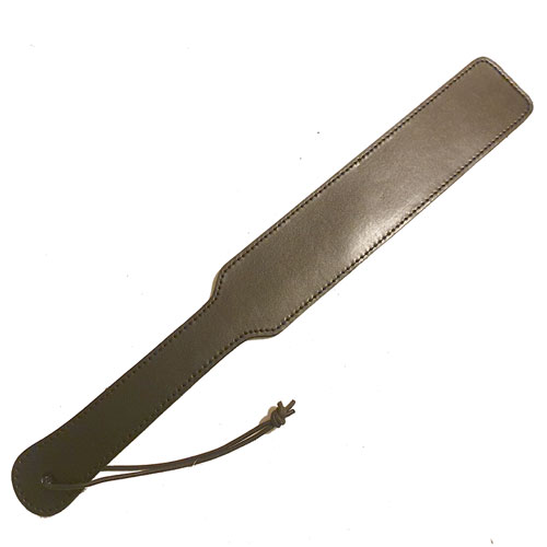 Spring Steel Handle Long Leather and Suede Paddle