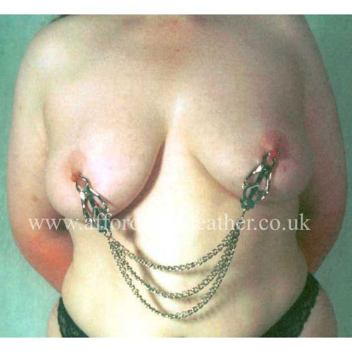 Triple Chain Clover Nipple Clamps